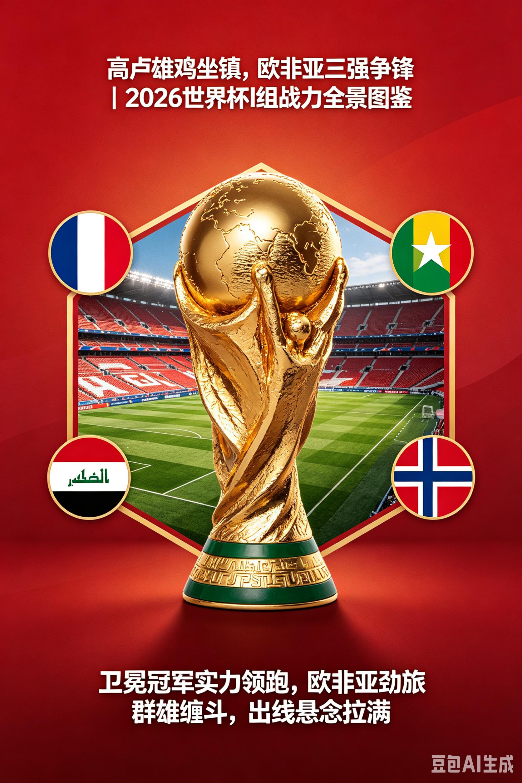 2026世界杯48队开战！法国领衔I组，39天104场激战全攻略
