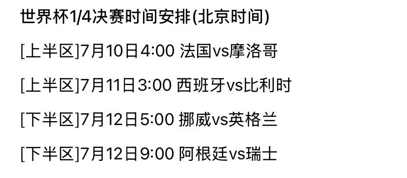2026美加墨世界杯八强出炉，淘汰赛赛程及队伍表现全知道