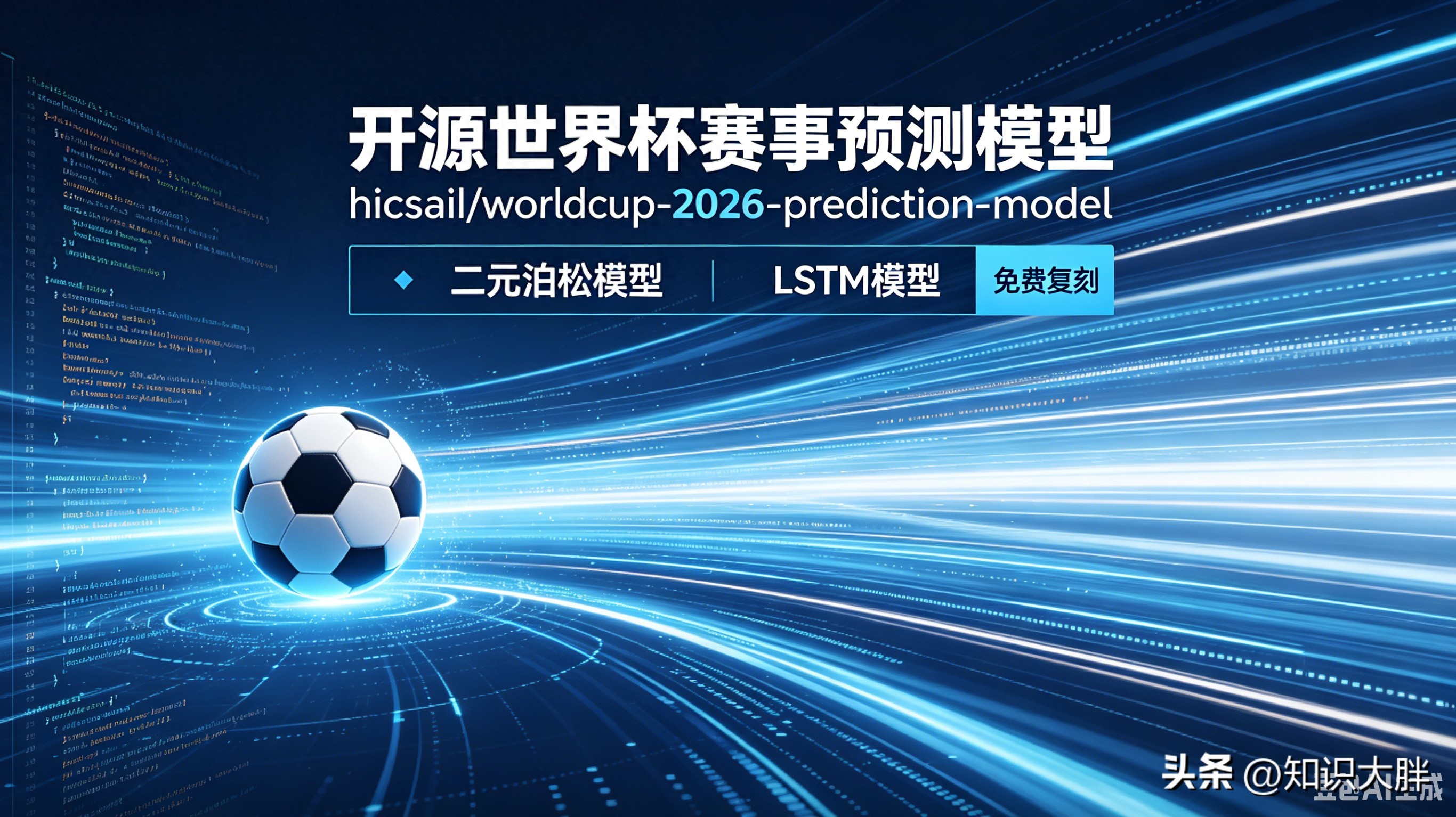 2026世界杯预测神器！1400星开源模型免费看透胜负